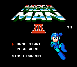 Mega Man 3 Improvement Title Screen